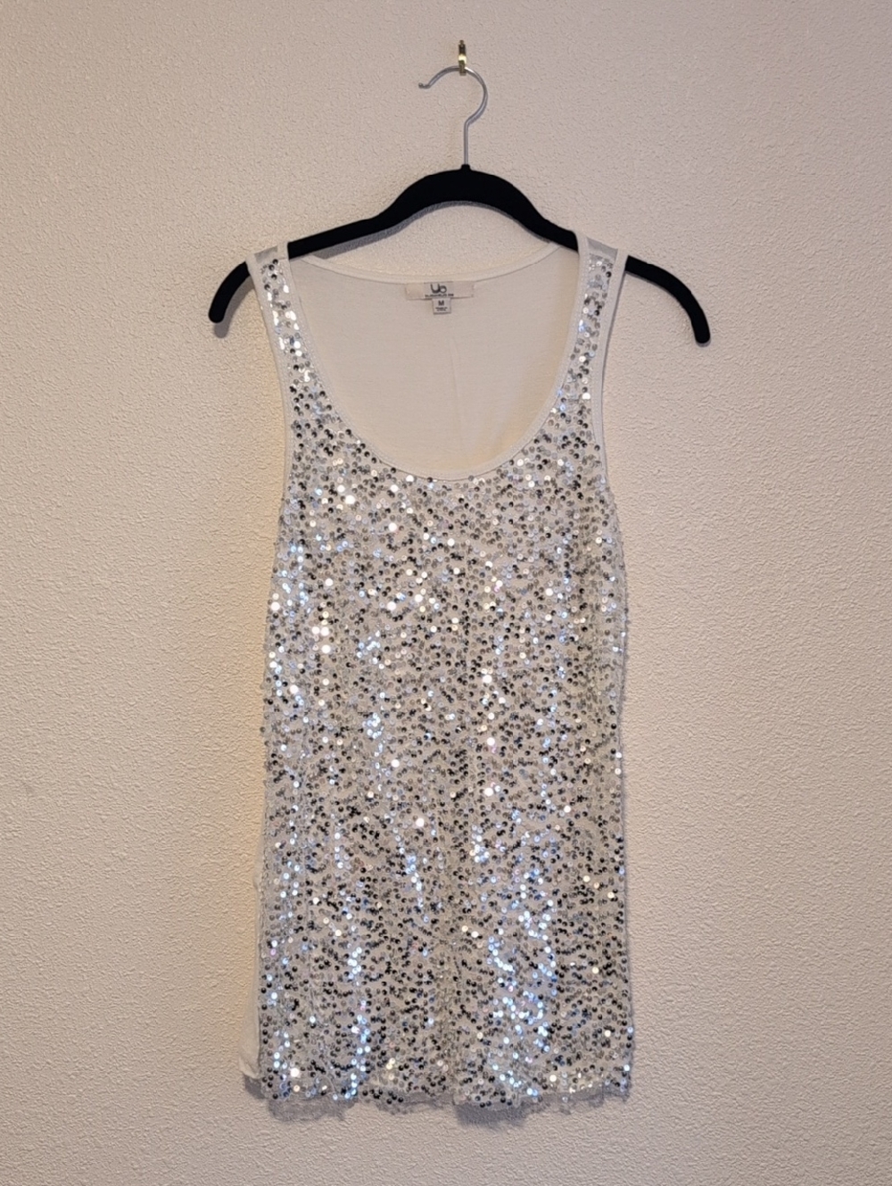 Ya Los Angeles Silver Sequin Tank Top